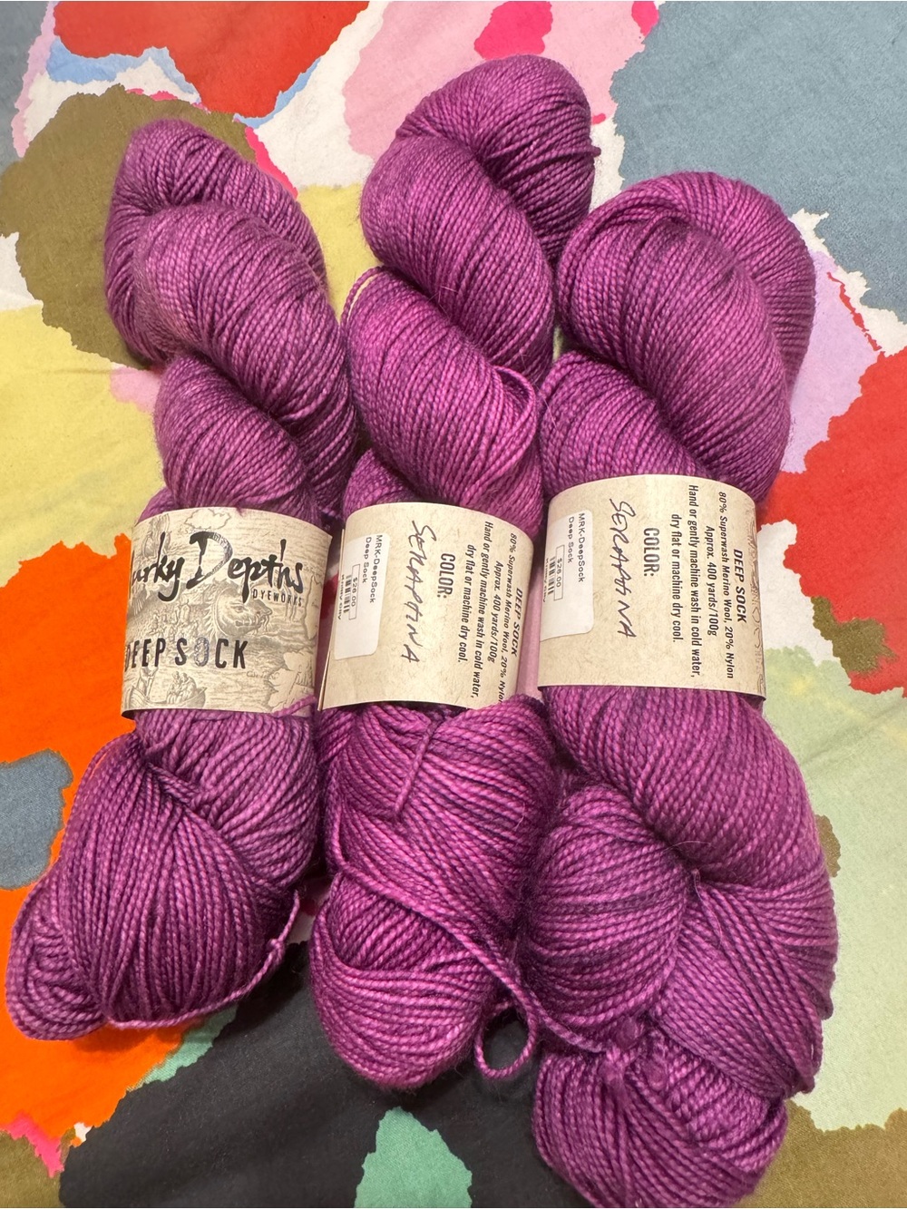 Murky Depths Dye works Deep Sock in Serafina